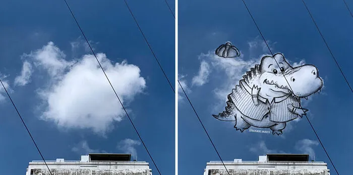 Clouds Come Alive As Cute Animals In The Drawings Of This Artist (80 Pics)