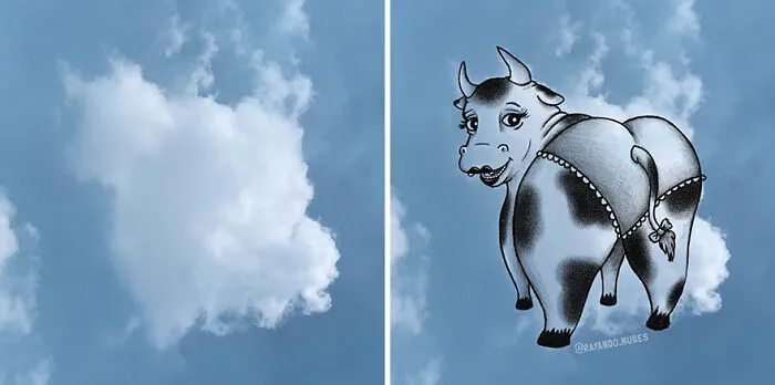 Clouds Come Alive As Cute Animals In The Drawings Of This Artist (80 Pics)