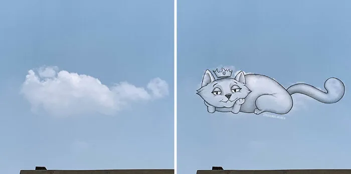 Clouds Come Alive As Cute Animals In The Drawings Of This Artist (80 Pics)