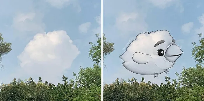Clouds Come Alive As Cute Animals In The Drawings Of This Artist (80 Pics)