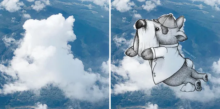 Clouds Come Alive As Cute Animals In The Drawings Of This Artist (80 Pics)
