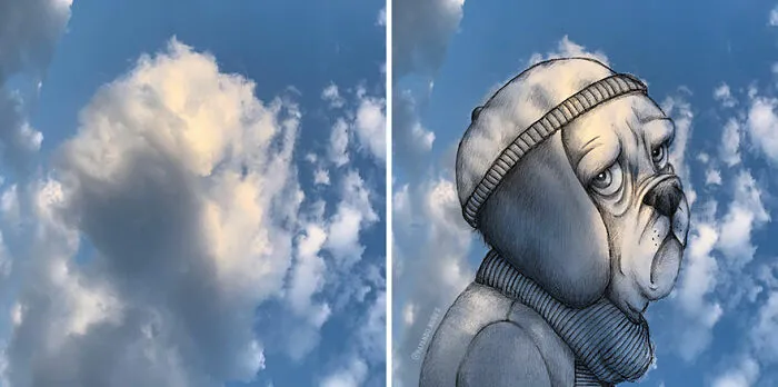 Clouds Come Alive As Cute Animals In The Drawings Of This Artist (80 Pics)