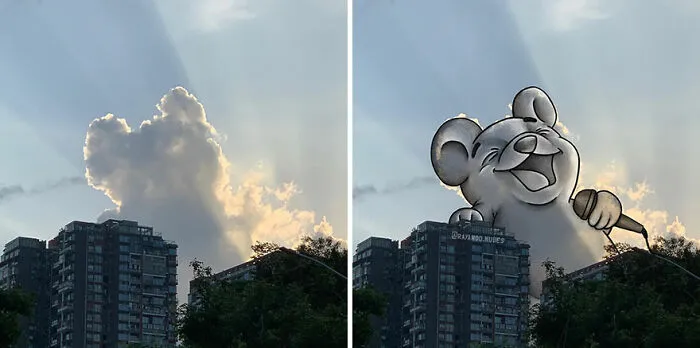 Clouds Come Alive As Cute Animals In The Drawings Of This Artist (80 Pics)