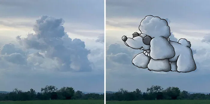 Clouds Come Alive As Cute Animals In The Drawings Of This Artist (80 Pics)