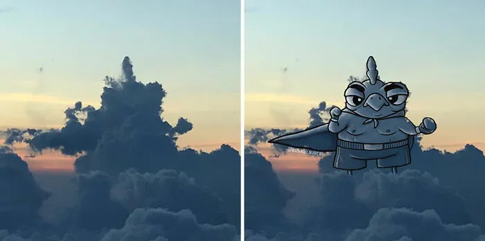 Clouds Come Alive As Cute Animals In The Drawings Of This Artist (80 Pics)