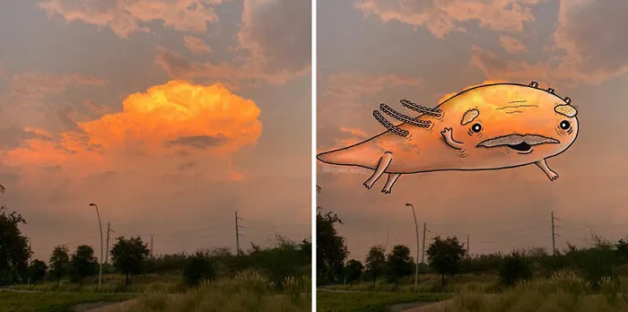Clouds Come Alive As Cute Animals In The Drawings Of This Artist (80 Pics)