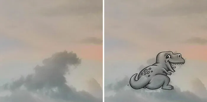 Clouds Come Alive As Cute Animals In The Drawings Of This Artist (80 Pics)