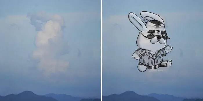 Clouds Come Alive As Cute Animals In The Drawings Of This Artist (80 Pics)