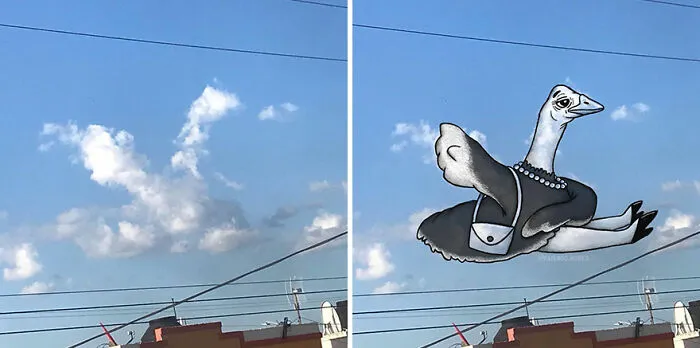 Clouds Come Alive As Cute Animals In The Drawings Of This Artist (80 Pics)