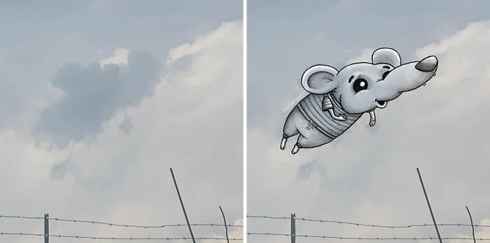 Clouds Come Alive As Cute Animals In The Drawings Of This Artist (80 Pics)