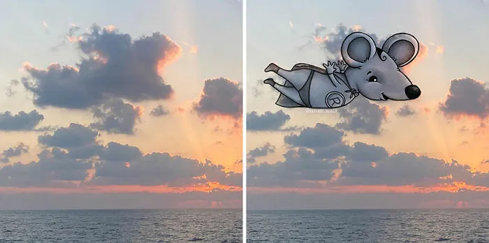 Clouds Come Alive As Cute Animals In The Drawings Of This Artist (80 Pics)