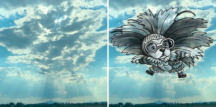 Clouds Come Alive As Cute Animals In The Drawings Of This Artist (80 Pics)