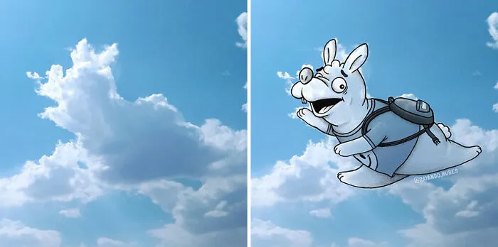 Clouds Come Alive As Cute Animals In The Drawings Of This Artist (80 Pics)