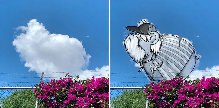 Clouds Come Alive As Cute Animals In The Drawings Of This Artist (80 Pics)
