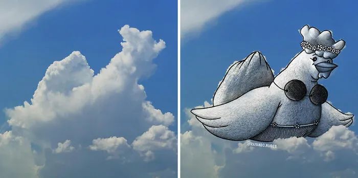 Clouds Come Alive As Cute Animals In The Drawings Of This Artist (80 Pics)