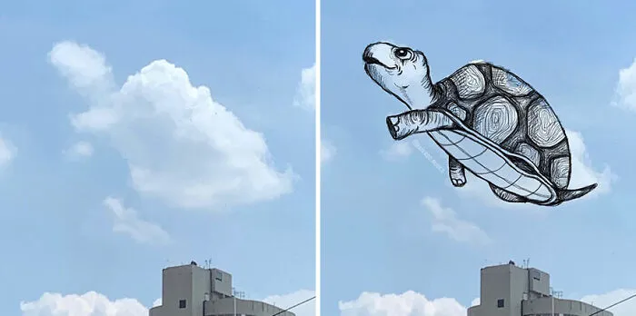 Clouds Come Alive As Cute Animals In The Drawings Of This Artist (80 Pics)