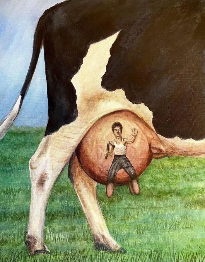 Artist Gives A Comically Exaggerated Representation Of Popular Characters And Phenomena In His Paintings, And Here Are The Best 59 Pics 