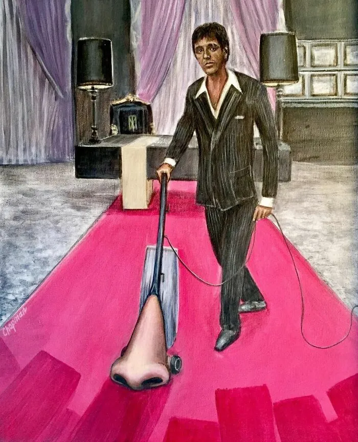 Artist Gives A Comically Exaggerated Representation Of Popular Characters And Phenomena In His Paintings, And Here Are The Best 59 Pics 