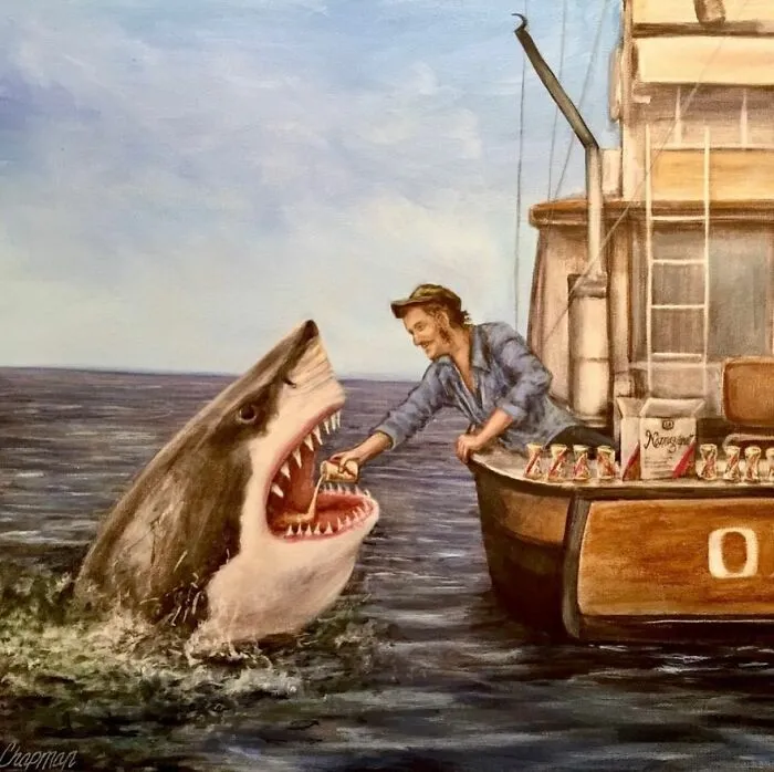 Artist Gives A Comically Exaggerated Representation Of Popular Characters And Phenomena In His Paintings, And Here Are The Best 59 Pics 