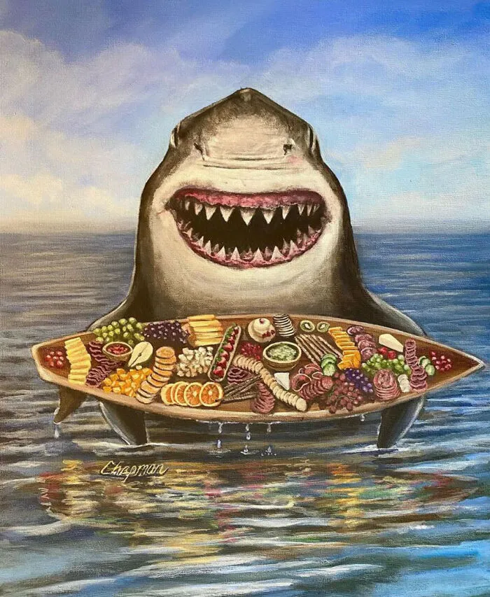 Artist Gives A Comically Exaggerated Representation Of Popular Characters And Phenomena In His Paintings, And Here Are The Best 59 Pics 