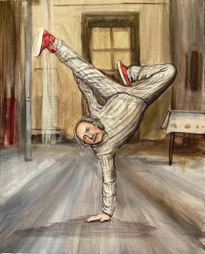 Artist Gives A Comically Exaggerated Representation Of Popular Characters And Phenomena In His Paintings, And Here Are The Best 59 Pics 