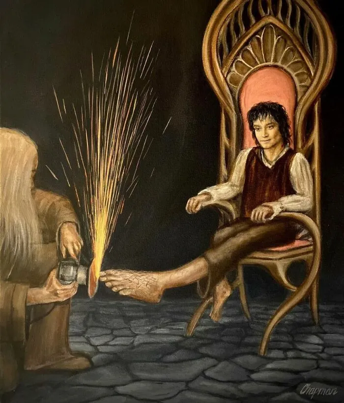 Artist Gives A Comically Exaggerated Representation Of Popular Characters And Phenomena In His Paintings, And Here Are The Best 59 Pics 