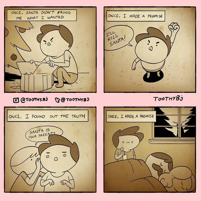 If You Have A Dark Sense Of Humor, You Will Probably Enjoy These Comics With Twisted Endings By ToothyBj (30 New Pics)