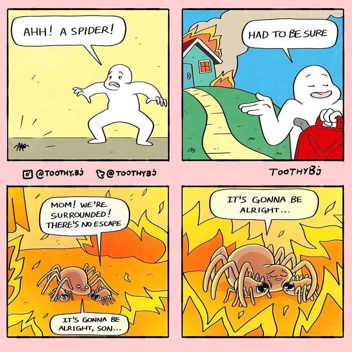 If You Have A Dark Sense Of Humor, You Will Probably Enjoy These Comics With Twisted Endings By ToothyBj (30 New Pics)