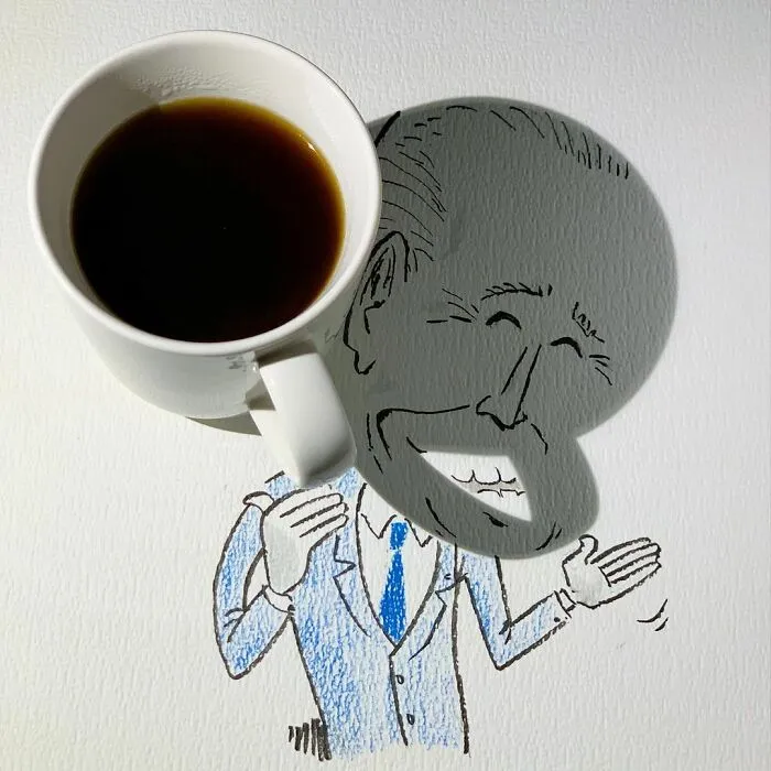 Shadows Of Random Objects Make Up Fun Illustrations By This Artist (50 Pics)