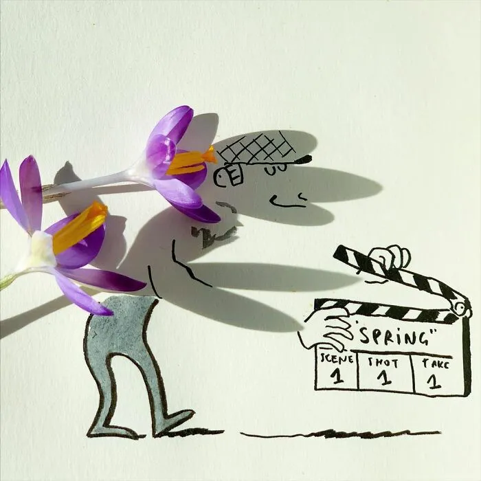 Shadows Of Random Objects Make Up Fun Illustrations By This Artist (50 Pics)