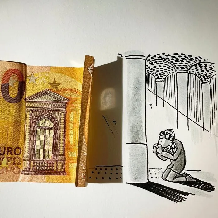 Shadows Of Random Objects Make Up Fun Illustrations By This Artist (50 Pics)
