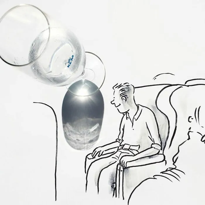 Shadows Of Random Objects Make Up Fun Illustrations By This Artist (50 Pics)