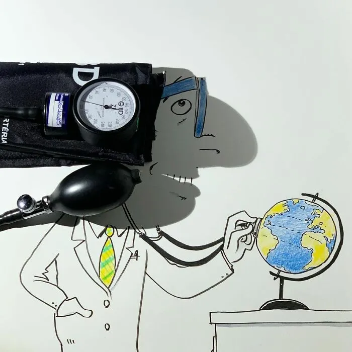 Shadows Of Random Objects Make Up Fun Illustrations By This Artist (50 Pics)