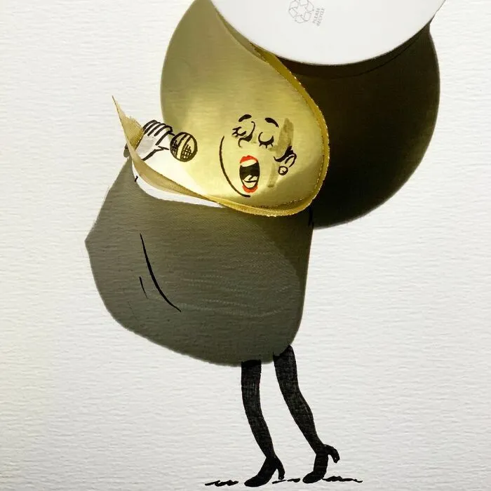 Shadows Of Random Objects Make Up Fun Illustrations By This Artist (50 Pics)