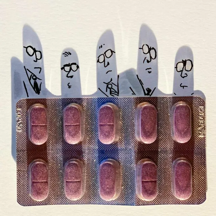 Shadows Of Random Objects Make Up Fun Illustrations By This Artist (50 Pics)