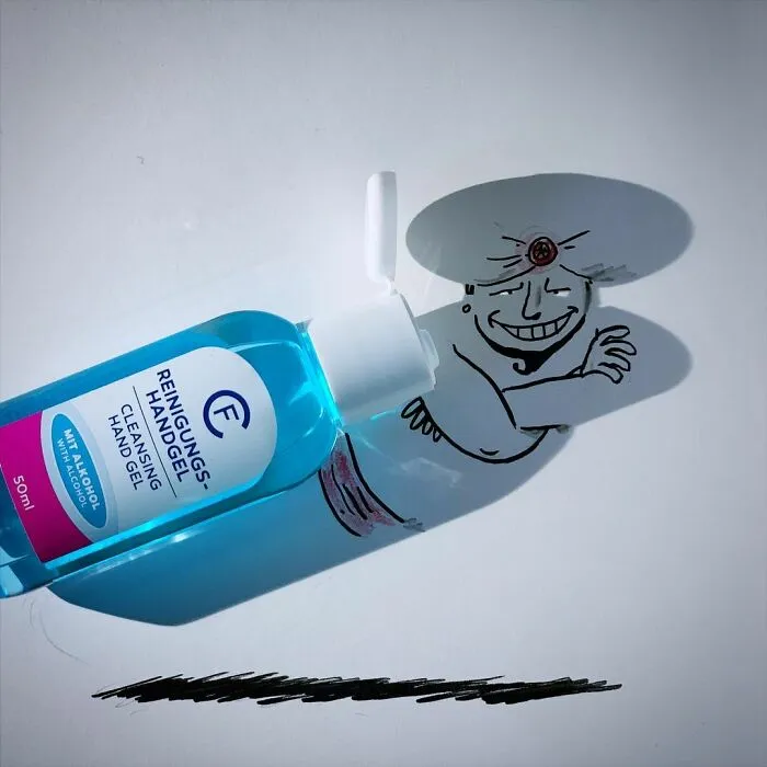 Shadows Of Random Objects Make Up Fun Illustrations By This Artist (50 Pics)