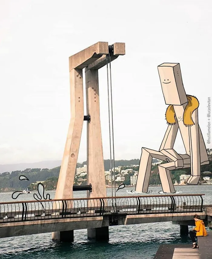 Illustrator Adds Funny Cartoons To Strangers’ Instagram Photos (30 New Pics)