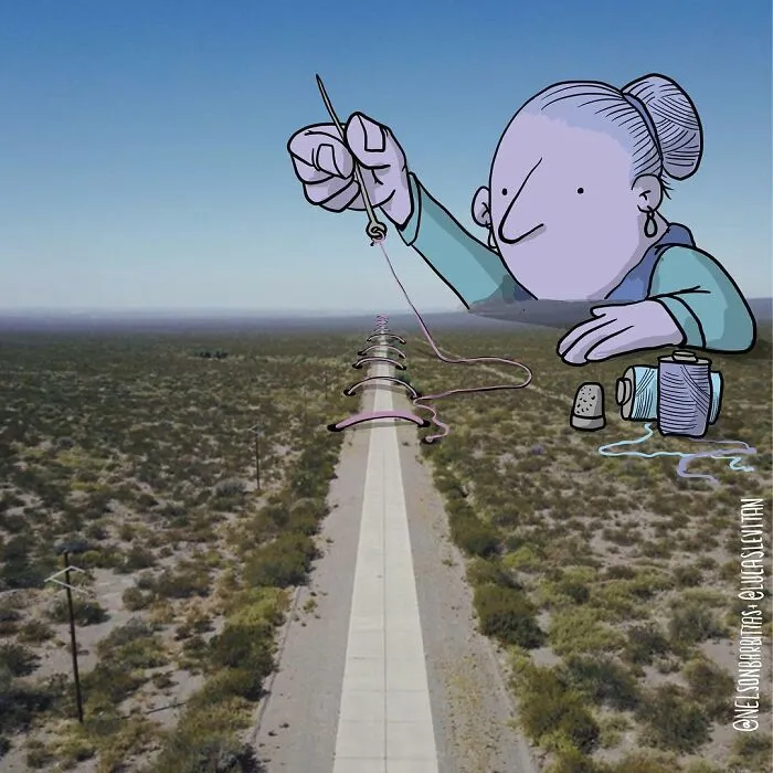 Illustrator Adds Funny Cartoons To Strangers’ Instagram Photos (30 New Pics)