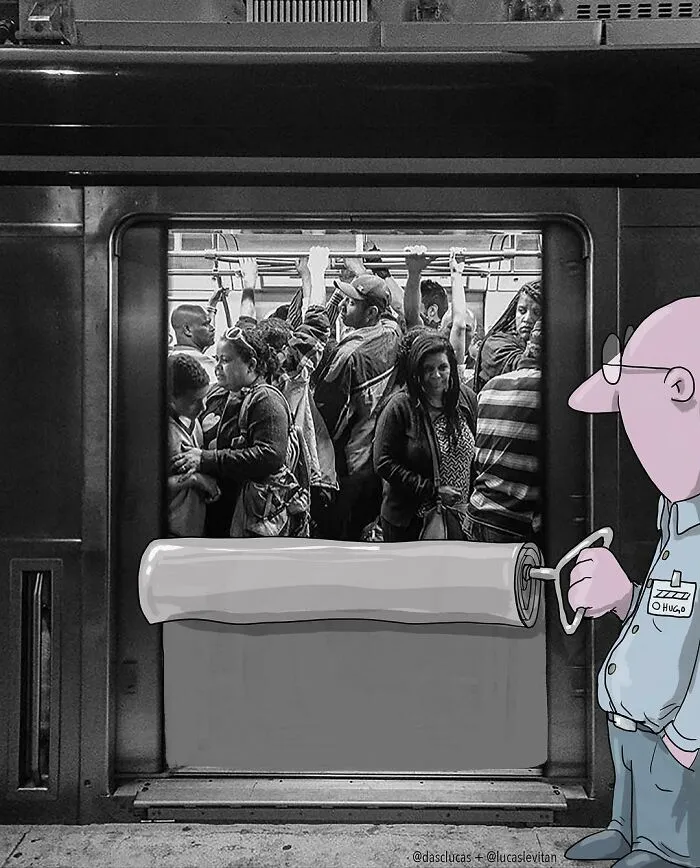 Illustrator Adds Funny Cartoons To Strangers’ Instagram Photos (30 New Pics)