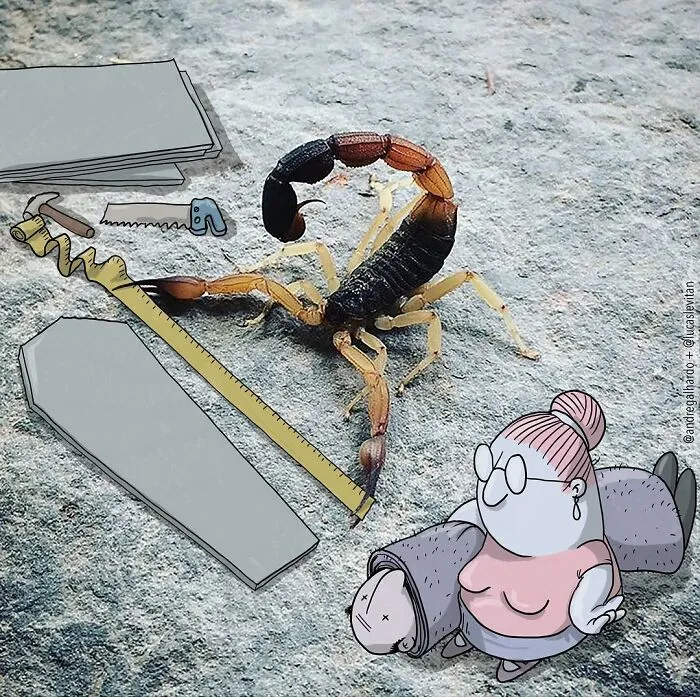 Illustrator Adds Funny Cartoons To Strangers’ Instagram Photos (30 New Pics)