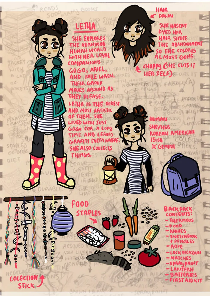 This Is Letha, She’s Part Of A Story Concept I’m Working On That’s Centered On The Idea Of Almost Every Human Just Ceasing To Exist One Day.