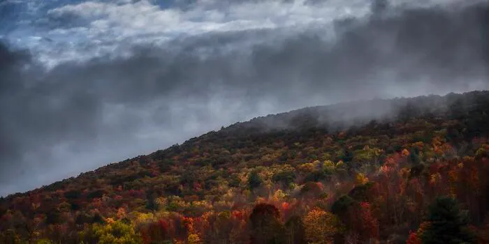 Sunrise Burns Off The Morning Fog In The Catskills, NY
