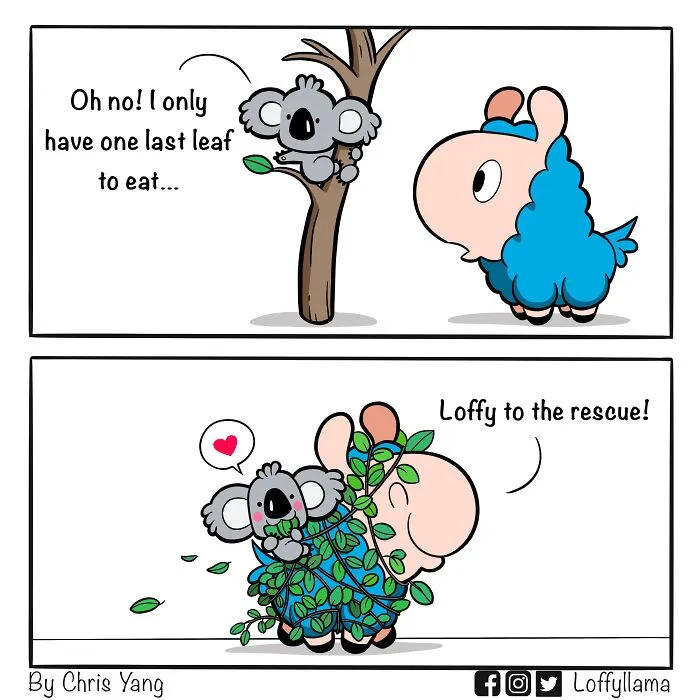 I Make Wholesome Comics About A Blue Llama That Might Brighten Up Your Day (23 New Pics)