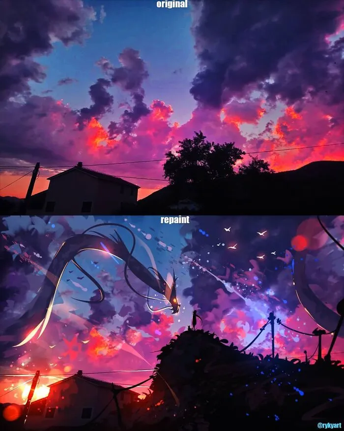 Czech Artist Draws On Top Of People's Nature Photos, And The Result Looks Otherworldly (84 Pics)