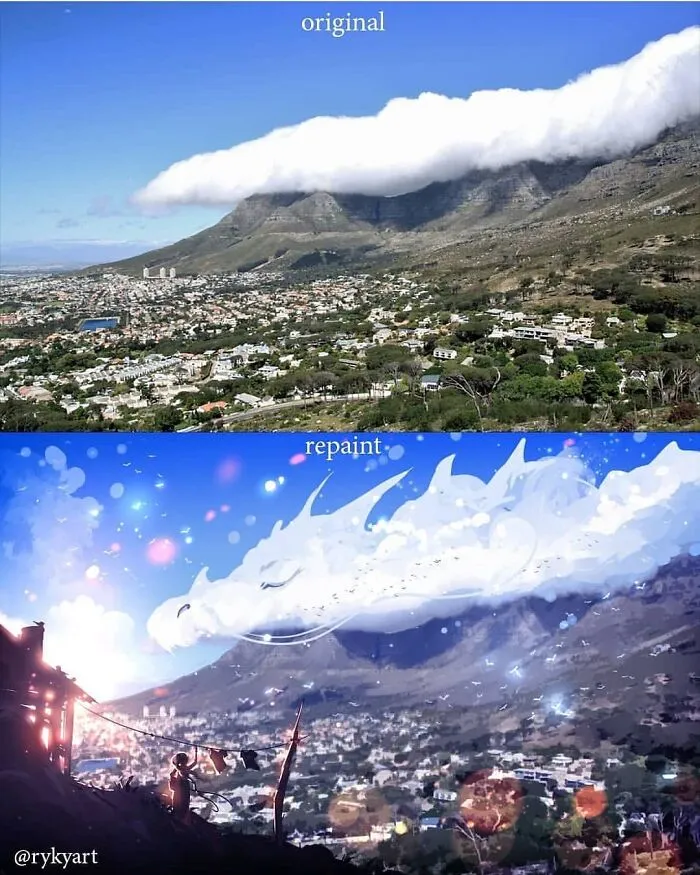 Czech Artist Draws On Top Of People's Nature Photos, And The Result Looks Otherworldly (84 Pics)