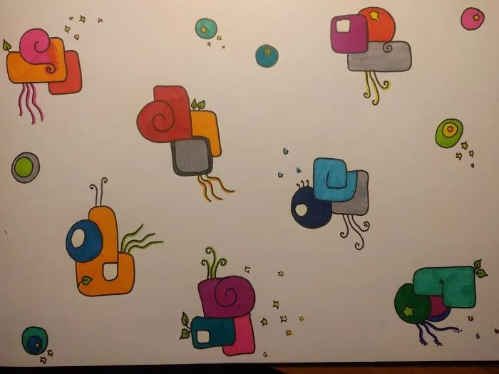 A Bunch Of Very Friendly Flaoting Entities. I Don't Know If This Counts, But I Hope You Like Them.
