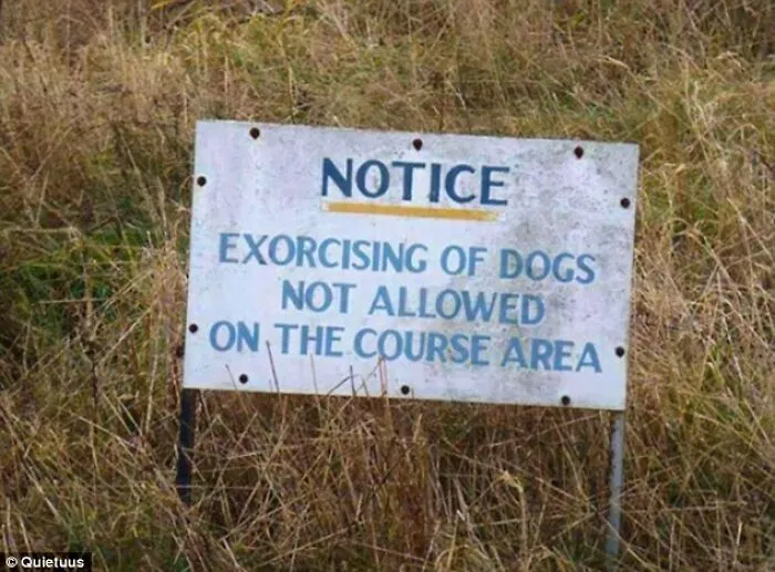 Do Not Exorcise Demon Doggos On The Golf Course!