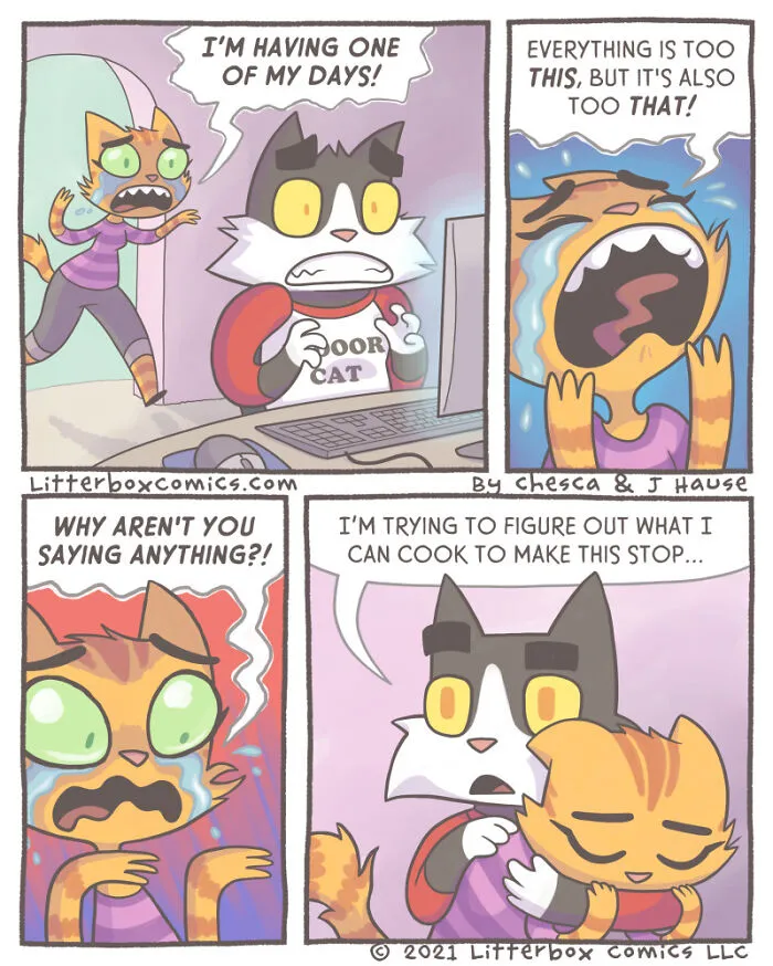 My Parenting Experience In 30 Comics With A Feline Twist (New Pics)