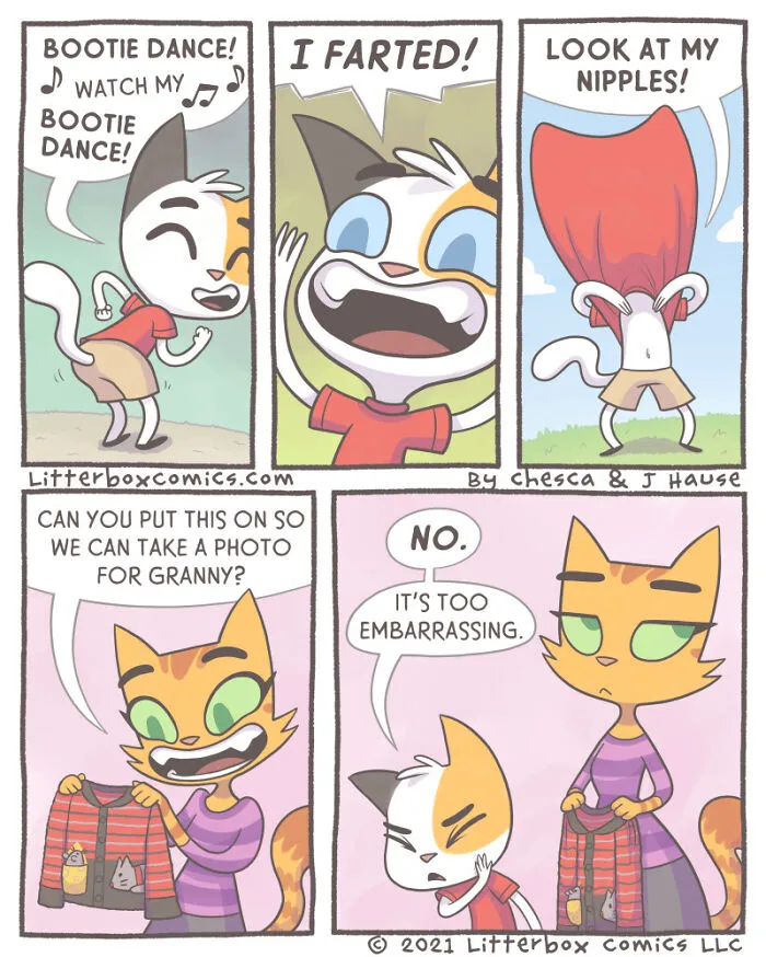 My Parenting Experience In 30 Comics With A Feline Twist (New Pics)