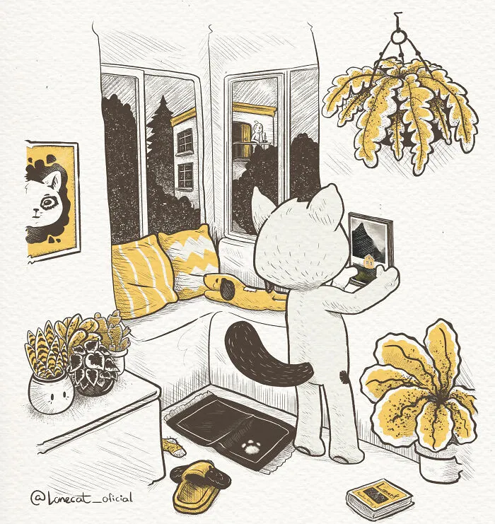 Lonecat's Flat. He Loves Plants